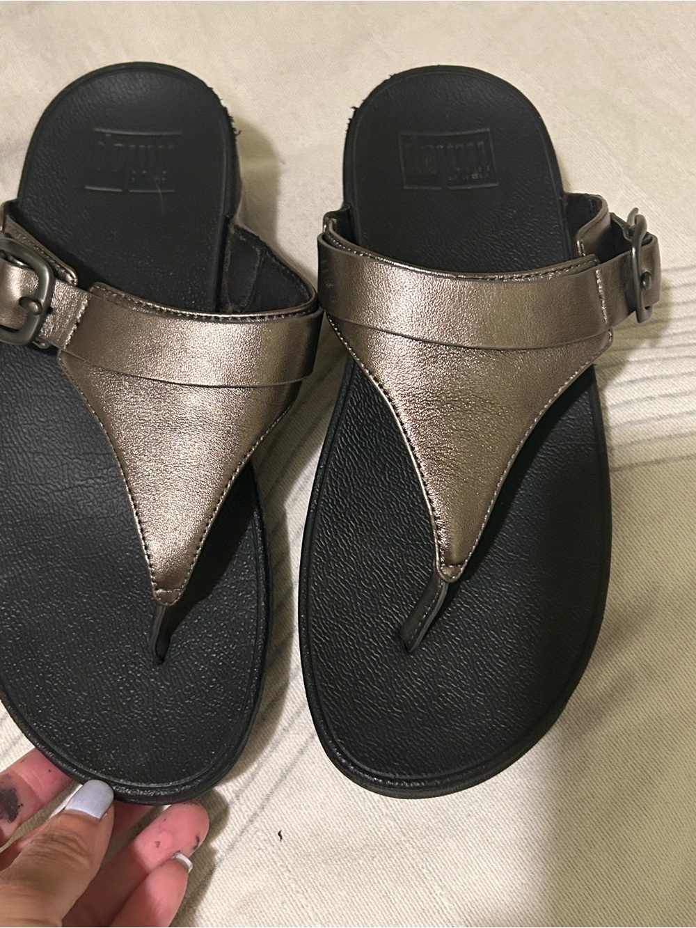 Women's FitFlop Lulu Leather Sandals, 6